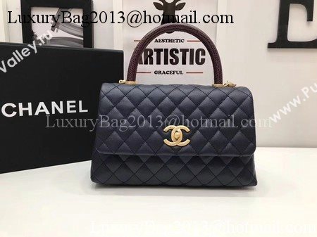 Chanel Classic Red Top Handle Bag Royal Original Leather A92991 Gold