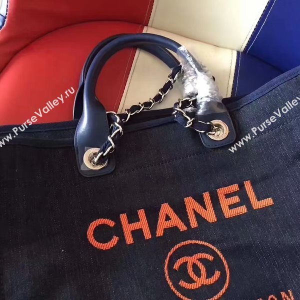 Chanel Deauville Tote Bag Original Canvas Leather A68047-10