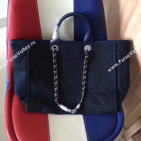 Chanel Deauville Tote Bag Original Canvas Leather A68047-10