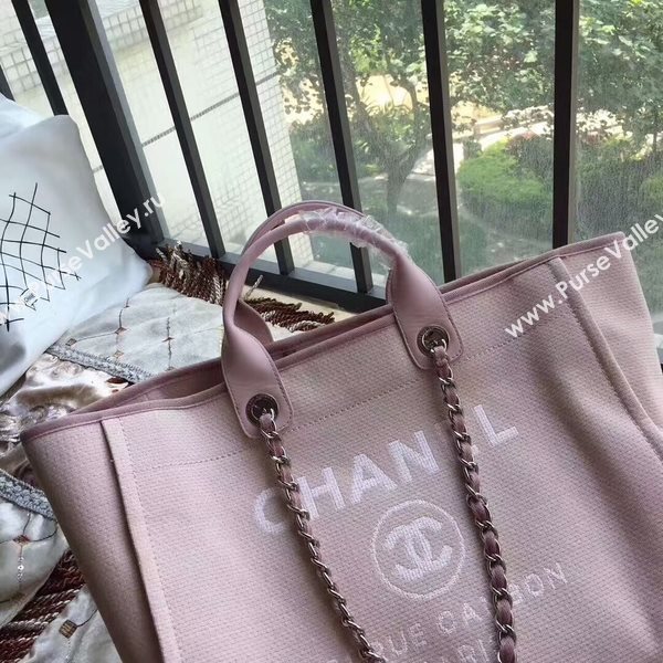Chanel Deauville Tote Bag Original Canvas Leather A68047-15