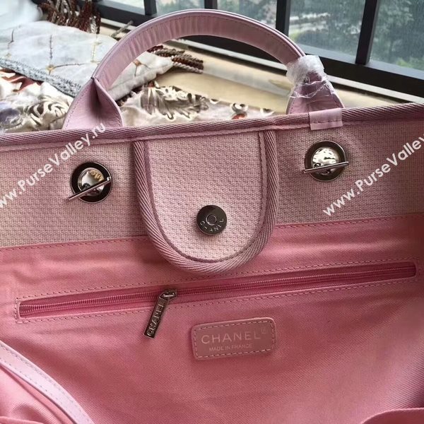 Chanel Deauville Tote Bag Original Canvas Leather A68047-15