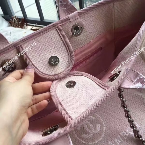 Chanel Deauville Tote Bag Original Canvas Leather A68047-15