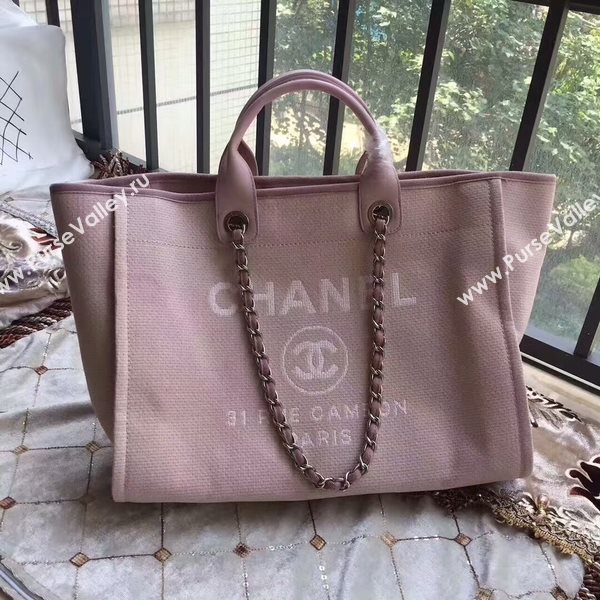 Chanel Deauville Tote Bag Original Canvas Leather A68047-15