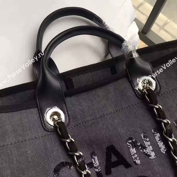 Chanel Deauville Tote Bag Original Canvas Leather A68047-2