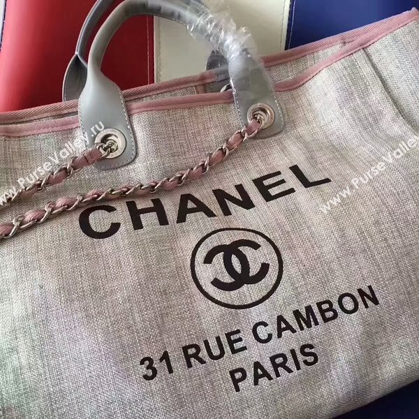 Chanel Deauville Tote Bag Original Canvas Leather A68047-4