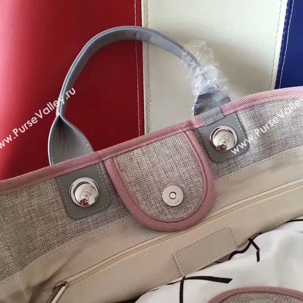 Chanel Deauville Tote Bag Original Canvas Leather A68047-4