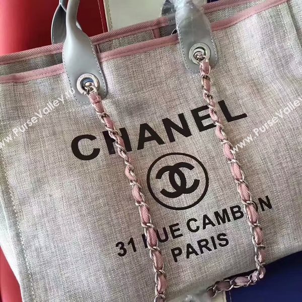Chanel Deauville Tote Bag Original Canvas Leather A68047-4