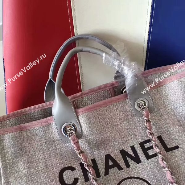 Chanel Deauville Tote Bag Original Canvas Leather A68047-4