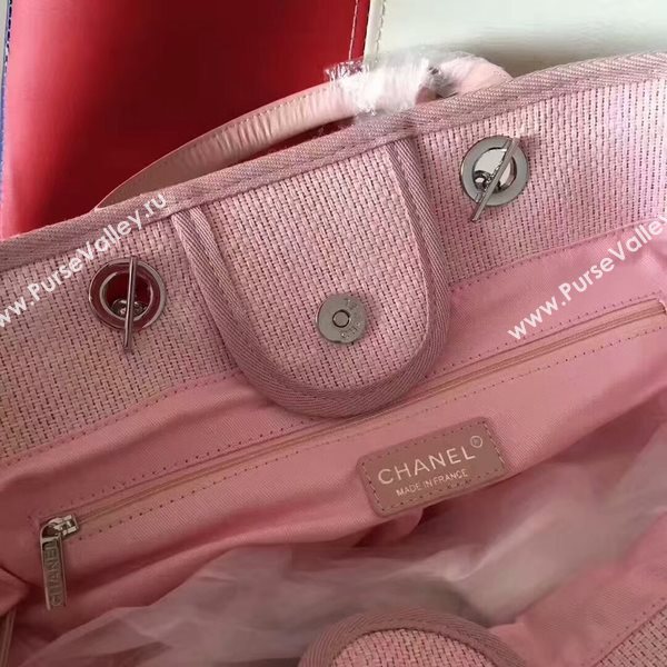 Chanel Deauville Tote Bag Original Canvas Leather A68047-6