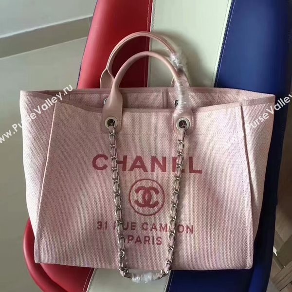 Chanel Deauville Tote Bag Original Canvas Leather A68047-6