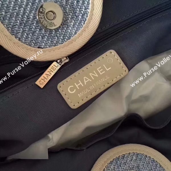 Chanel Deauville Tote Bag Original Canvas Leather A68047-8