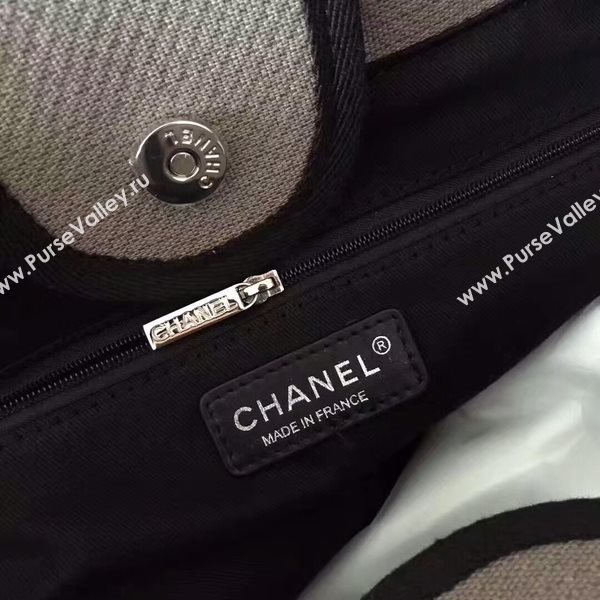 Chanel Deauville Tote Bag Original Canvas Leather A68047-9