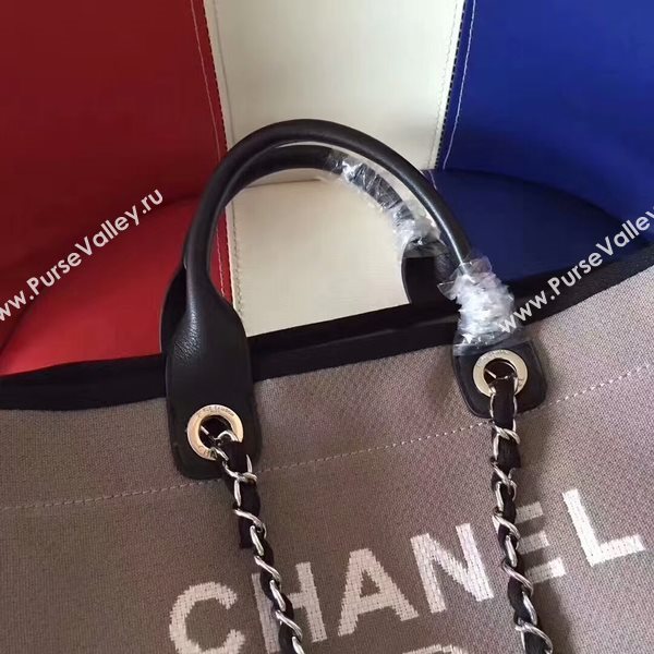 Chanel Deauville Tote Bag Original Canvas Leather A68047-9