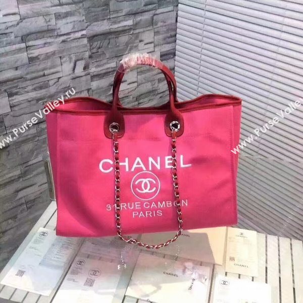 Chanel Large Canvas Tote Shopping Bag CNA1679 Pink