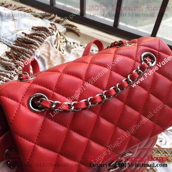 Chanel Sheepskin Leather Backpack A91121 Red