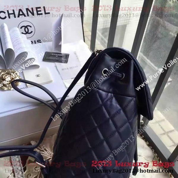 Chanel Sheepskin Leather Backpack A91121 Royal