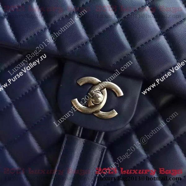 Chanel Sheepskin Leather Backpack A91121 Royal