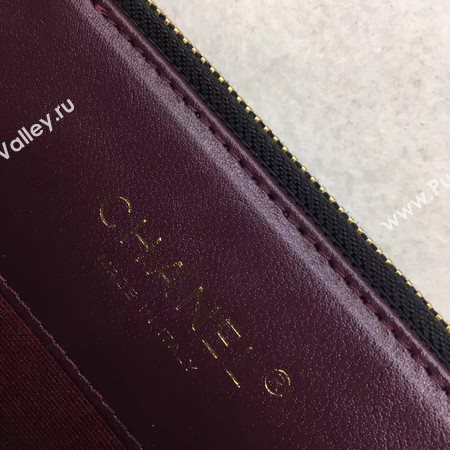 Chanel Shoulder Bag Black Cannage Pattern Leather CHA6845 Gold