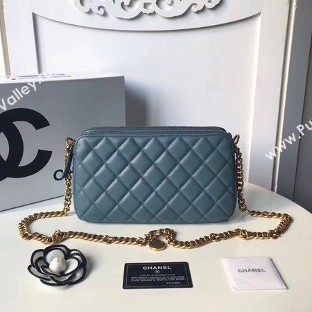 Chanel Shoulder Bag Original Sheepskin Leather A66269 Light Blue