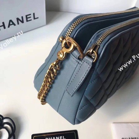 Chanel Shoulder Bag Original Sheepskin Leather A66269 Light Blue