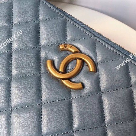 Chanel Shoulder Bag Original Sheepskin Leather A66269 Light Blue