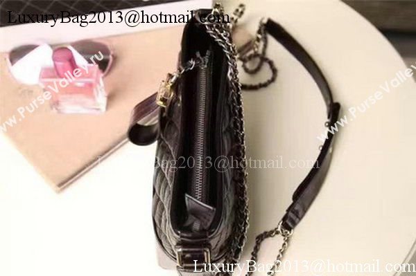 Chanel Small Shoulder Bag Sheepskin Leather A93825 Black