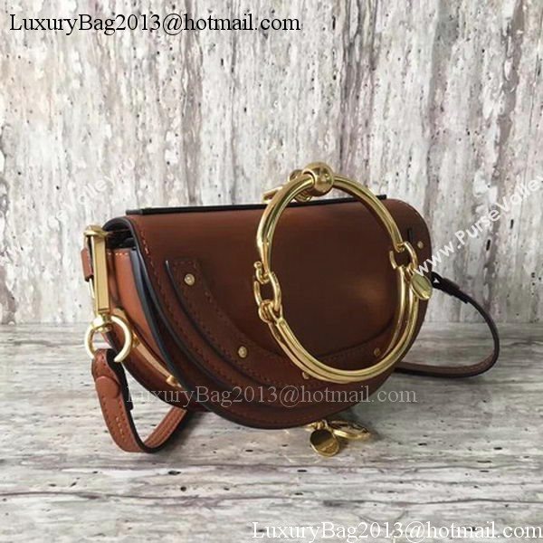 Chloe NANO Nile Bracelet Bag Smooth Calfskin C03772 Brown