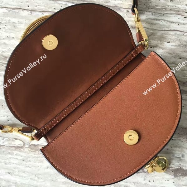 Chloe Nile Calf Leather Shoulder Bag A03372 Brown