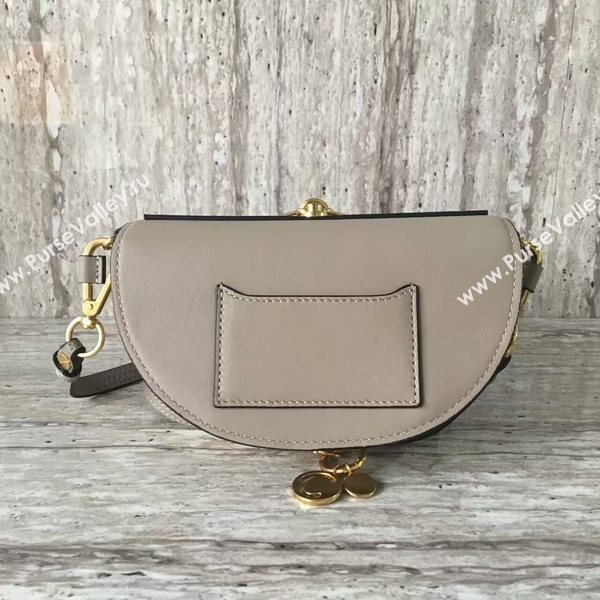 Chloe Nile Calf Leather Shoulder Bag A03372 Grey