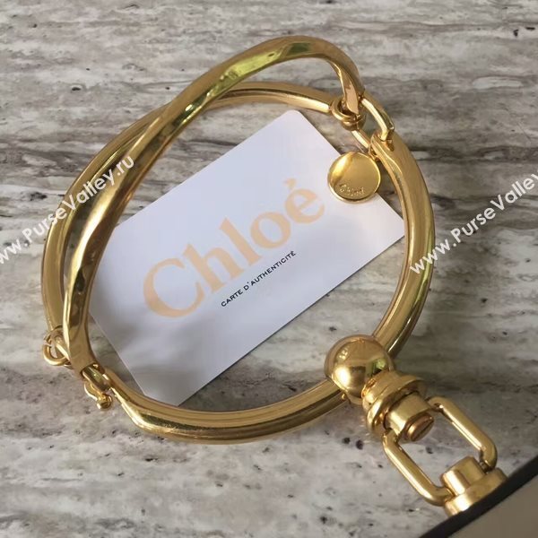 Chloe Nile Calf Leather Shoulder Bag A03372 Grey