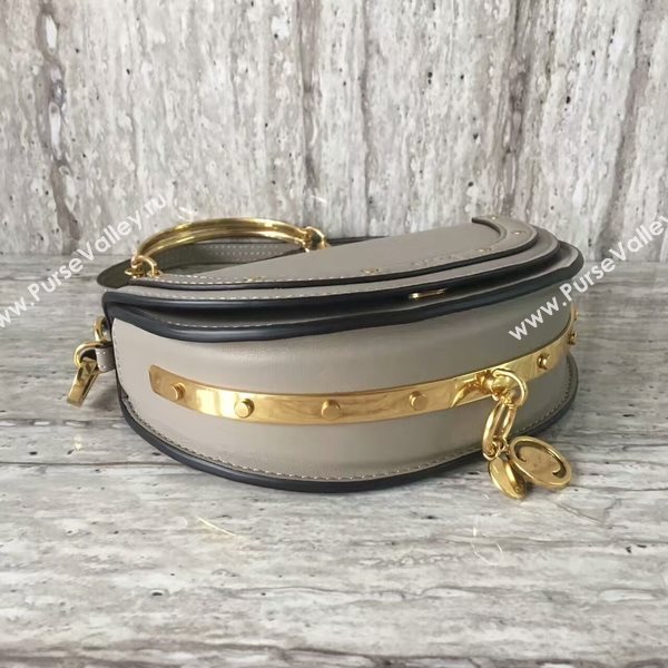 Chloe Nile Calf Leather Shoulder Bag A03372 Grey