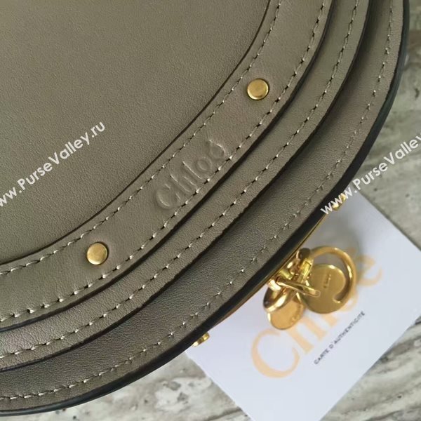 Chloe Nile Calf Leather Shoulder Bag A03372 Grey