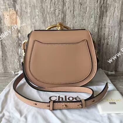 Chloe Nile Calfskin Leather Shoulder Bag A03371 Light Pink