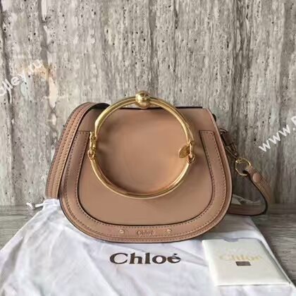 Chloe Nile Calfskin Leather Shoulder Bag A03371 Light Pink