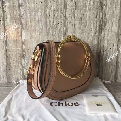 Chloe Nile Calfskin Leather Shoulder Bag A03371 Light Pink