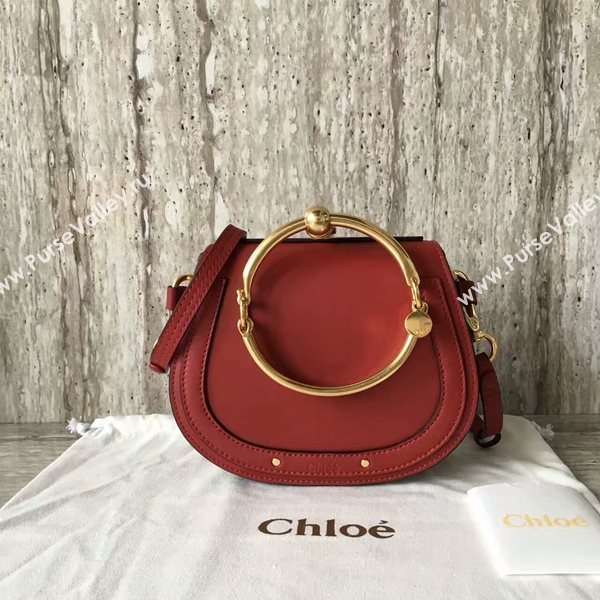 Chloe Nile Calfskin Leather Shoulder Bag A03371 Red