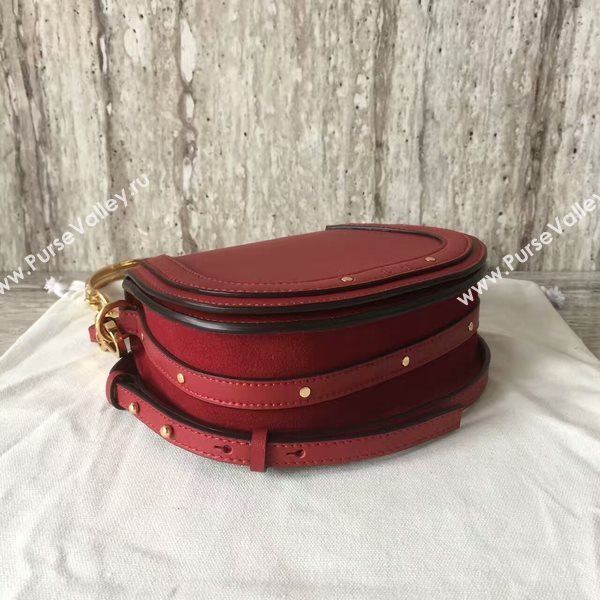 Chloe Nile Calfskin Leather Shoulder Bag A03371 Red