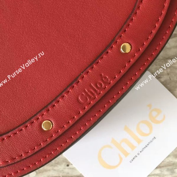 Chloe Nile Calfskin Leather Shoulder Bag A03371 Red