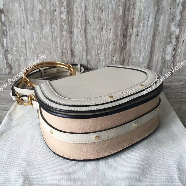 Chloe Nile Calfskin Leather Shoulder Bag A03371 White