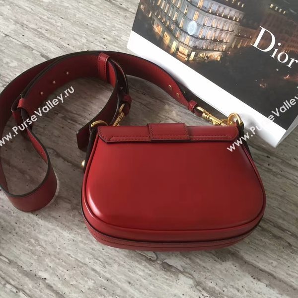 Christin Dior Calfskin Leather Shoulder Bag A0651 Red