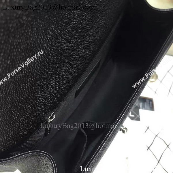 Boy Chanel Flap Bags Original Black Cannage Pattern A67088 Silver