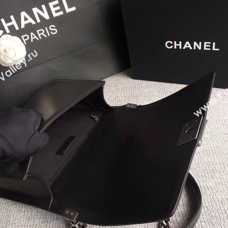 Boy Chanel Flap Bags Original Sheepskin Leather A67088 Black