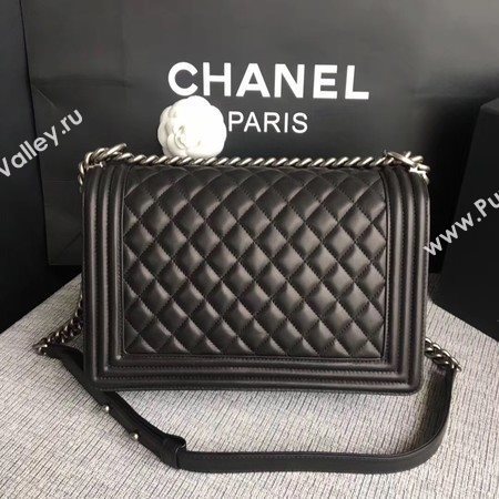 Boy Chanel Flap Bags Original Sheepskin Leather A67088 Black