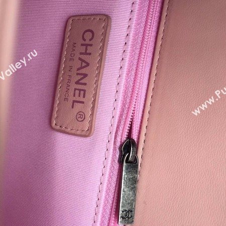 Boy Chanel Flap Bags Original Sheepskin Leather A67088 Pink
