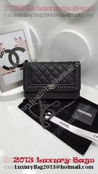 Boy Chanel Flap Bag Calfskin Leather CHA2227 Black