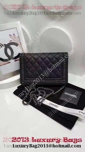 Boy Chanel Flap Bag Calfskin Leather CHA2227 Black