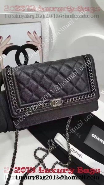 Boy Chanel Flap Bag Calfskin Leather CHA2227 Black