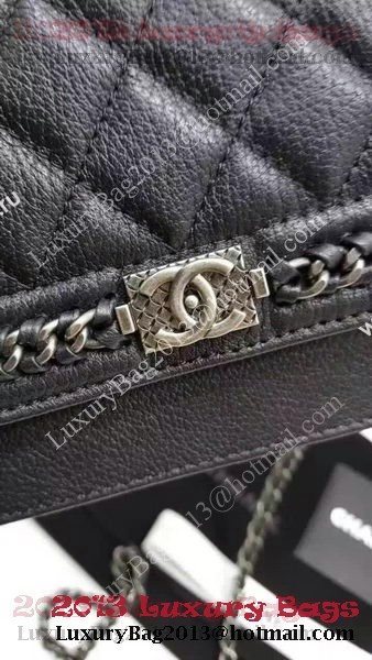 Boy Chanel Flap Bag Calfskin Leather CHA2227 Black