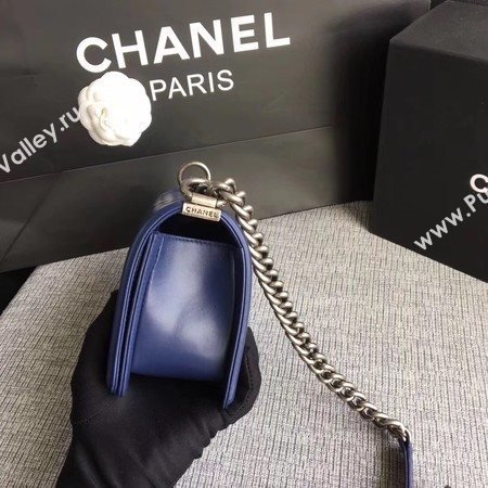 Boy Chanel Flap Shoulder Bag Sheepskin Leather A67085 Blue