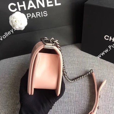 Boy Chanel Flap Shoulder Bag Sheepskin Leather A67085 Pink